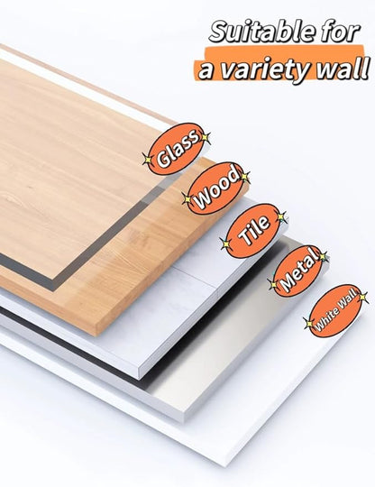 4 Pcs Adhesive Hat Organizer for Baseball Caps, Hat Racks Hooks Holder Hangers for Cowboy Hat Ball Cap, Hat Storage Organizer for Closet Doors Wall - Highly Adhesive & Nail-Free