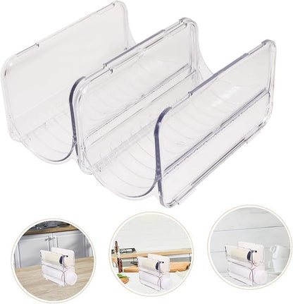 PRETYZOOM 2pcs Stackable Plastic Bottle Organizer Rack for Kitchen Cabinet Water Bottle Storage Stand Multi-Layer Design for Insulated Cups and Tumblers