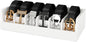 Belt Organizer for Drawer - Bamboo Belt Storage Organizer | Belt Rack for Closet Wall Mount Men Women Tie Sock Bra Scarf Ribbon(White, 6 Grids)