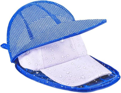 MAGTSMEI Hat Washer Cage, Foldable Hat Washer for Baseball Caps/Keep shape/Suitable for Adult & Kid's/Home Storage & Portable for Travel/Black