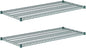 (2-Pack) 24" x 54", Green Epoxy Additional Heavy Duty Wire Shelving, Wire Shelf for Shelving Units, NSF Replacement Shelves for Rack