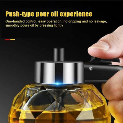 Honey Dispenser, Glass Honey Dispenser No Drip with Stand Diamond Shape Clear Glass Container for Syrup Sugar Sauces Condiments (200ml diamond oil pot)