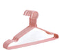 10 Pack Wire Hangers, Heavy Duty Space Saving Non Slip Coat Hangers for Suits, Shirts, Dresses and Trousers - Pink