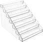 Tiered Spice Rack Acrylic, 7 Tier Clear Spice Rack Organizer for Cabinet, Vertical Spice Rack Shelf Durable Kitchen Seasoning Organizer for Countertop, Cabinet, Pantry, Kitchen Storage (7 Tier)