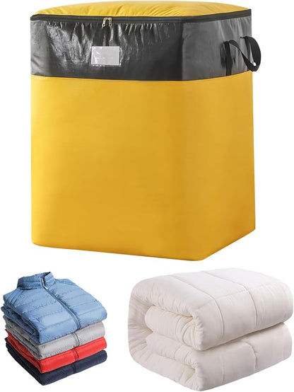 Upgrade Moving Bags Heavy Duty Extra Large,Heavy-Duty Storage Bags – Alternative to Moving Boxes, Plastic Storage Bins, Mattress Bags for Moving & College Essentials (yellow, 104L)