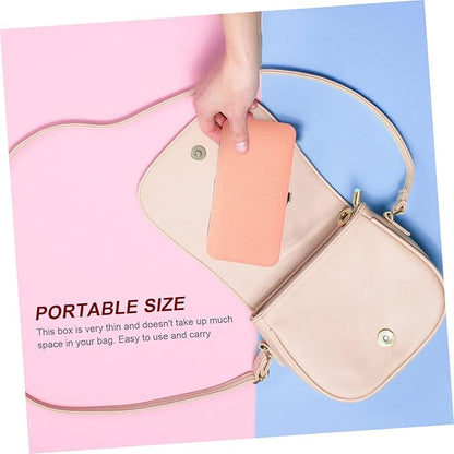 Eyelash Tweezers Case 6.10X3.14X0.59In Portable Magnetic Closure Storage Box Organizer for Eyelash Tweezers and Makeup Accessories
