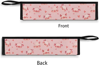 Portable Tableware Carrier Pouch Cutlery Bag Silverware Organizer Accessories for Travel Camp Party,Pig Pink