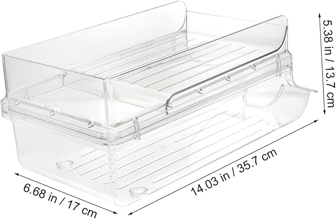 ABOOFAN Beverage Can Dispenser for Fridge Soda Dispenser Stand Drink Organizer Fridge Storage Box