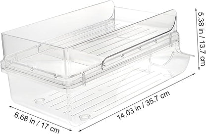 ABOOFAN Beverage Can Dispenser for Fridge Soda Dispenser Stand Drink Organizer Fridge Storage Box
