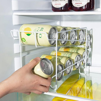 Beverage Storage Rack,Stacking Can Dispensers,Beverage Organizer,Beverage Storage,Drink Organizer for Pantry,13.38" L*5.12" W*7.08" H,Suitable for Kitchen, Refrigerator.