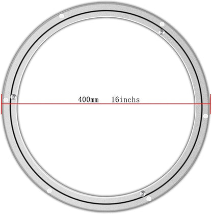 Lazy Susan Hardware Aluminum Metal Rotating Turntable Bearings Swivel Plate Hardware for Dining-Table and Workbench (16 Inchs) …