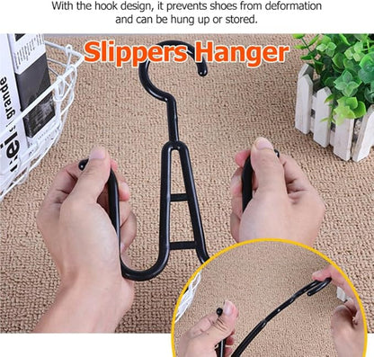 Hemobllo 10 Pack Shoe Organizer Rack Double Hooks Plastic Hangers for Slippers and Shoes Space-Saving Hanging for Closet Door