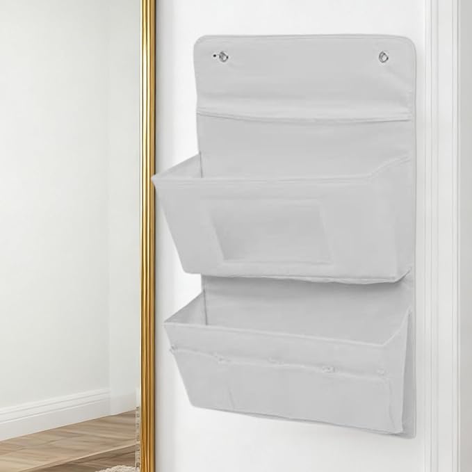 Wall Pocket - 15.75 x 24.8 Inch Step , Door Hanging Bag, Cupboard Hangable Storage Bag for Kitchen, Cupboard, Bathroom, Bedroom, Laundry College Door