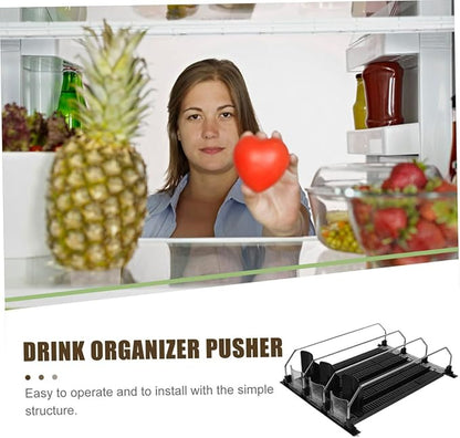 ULTECHNOVO 3pcs Beverage Propeller for Fridge Dispenser Stand Self-pushing Drink Organizer Soda Can Organizer Bottle Can Fridge Drink