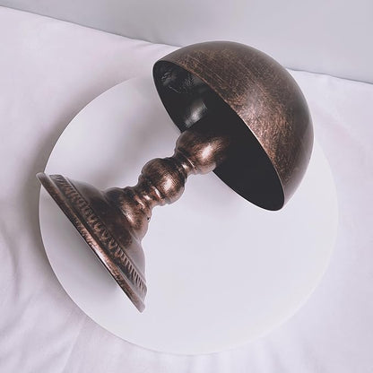 CHADWICK Hat Stand Vintage Style Dome Shape Freestanding Hat Stands for Display Metal Hat Display Stand Cowboy Hat Rack Wig Holder Hat Rack Stand Helmets Wigs Hats Caps Stand (Bronze)