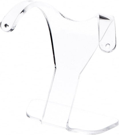 Plymor Clear Acrylic Divided Pair Hanging Earring Display Stand, 3" W x 1.5" D x 3" H