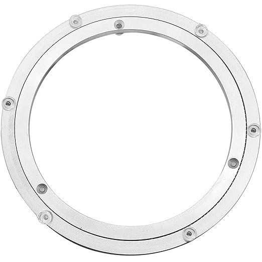 Aluminium Alloy Turntable Bearing, Heavy Duty Swivel Turntable Lazy Susan Rotating Bearing Turntable Round Dining Table Smooth Swivel Plate Hardware, 16"