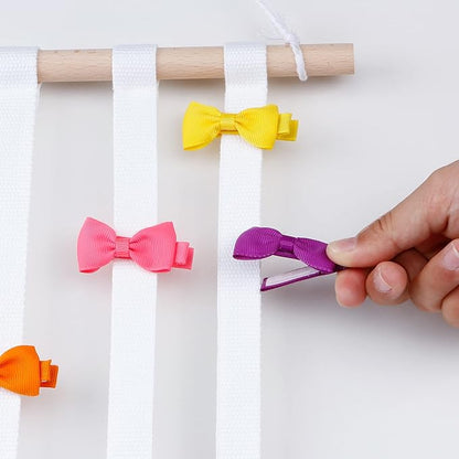 SYGY Bow Holder - Organizer for Hair Bows, Clips, Ties, Headbands & Accessories - Wall Hanging Decor