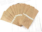 4 x 8Inch Natural Burlap Lace Silverware Bag Utensil Holder Cutlery Pouch Hessian Knife Fork Tableware Bags for Wedding Party Restaurant Decoration (100PCS)
