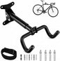 Bike Wall Mount Hanger - Adjustable Horizontal Bicycle Rack | Wall-Mounted Bike Hook for Road, Mountain & Hybrid Bikes | Space-Saving Bike Rack for Garage or Indoor Storage