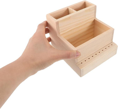 Nail Drill Bits Stand Manicure Drill Box Manicure Tools Holder Nail Drill Bit Case Nail Tech Supply