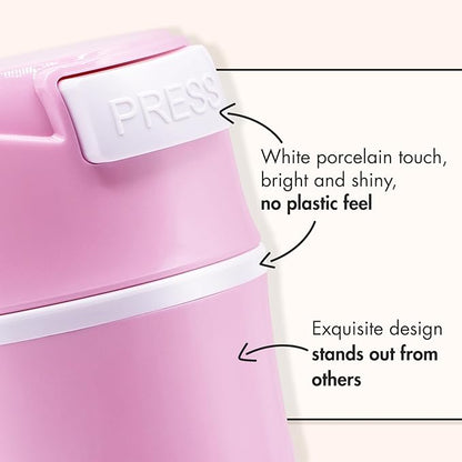 Eyelash Glue Storage Container Tank - Adhesive Jar Stand Makeup Case Cosmetic Storage Tank - Pink