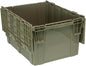Quantum QDC2820-15 Plastic Storage Container with Attached Flip-Top Lid, 28-Inch by 20-Inch by 15-Inch, Gray