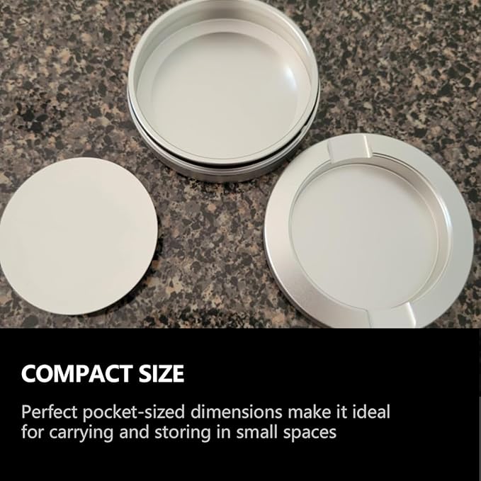 Portable Metal Can ZYN Box, Leak-Proof Design(Silver)