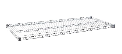 NSF Approved Heavy Duty Chrome Wire Shelf | 60" x 14" | Adjustable Metal Storage Shelf for Kitchens, Utility Rooms, Storage, Offices & Home
