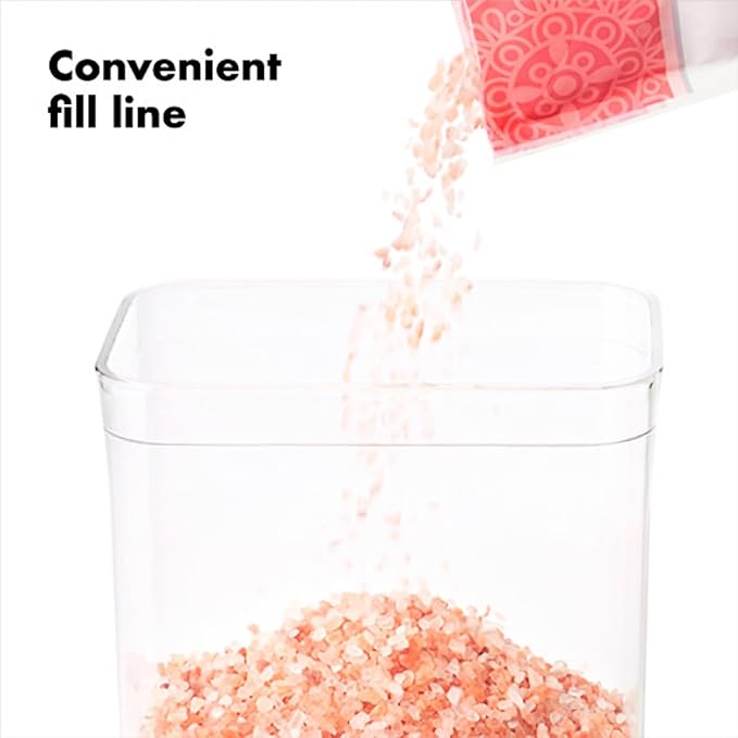 OXO New Good Grips 6‑Piece POP Container Bulk Set, Stackable with Attached ½ Cup Scoops, Panty Organization and Storage
