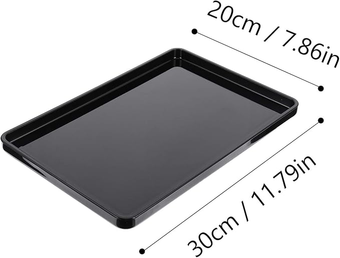 Acrylic Towel Tray Vanity Tray Jewelry Organizer Black