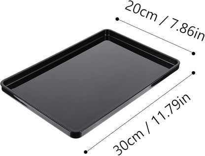 Acrylic Towel Tray Vanity Tray Jewelry Organizer Black