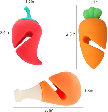 3 Pack Pot Lid Lifter Silicone Spill Proof Lid Lifter Splash-Proof Steam Release Pan pot lid lifter Kitchen Tool Decoration Pot Lid