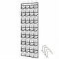 ZHQZZPHOver the Door Shoe Organizer 28 Pockets Clear Hanging Shoe Rack for Door and Wall Large Storage Shoe Holder Perfect for Kids Shoes Organizer White