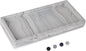 Bathroom Trays for Counter, Slicone Vanity Trays for Bathroom, Rectangle Sponge Holder for Kitchen Sink - Marble Grey