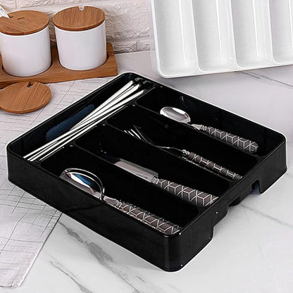 Drawer Tray Spoon Forks Cutlery Separation Finishing Rack Storage Box
