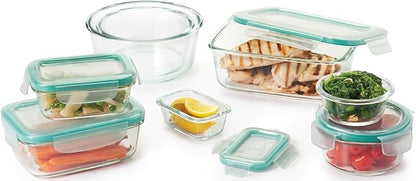 OXO Good Grips 2 Cup Smart Seal Glass Round Food Storage Container (Pack of 2)