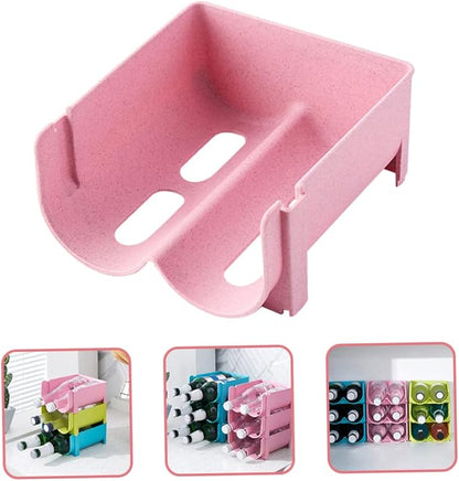 3pcs Stackable Beer Beverage Storage Rack Plastic Soda Can Dispenser for Refrigerator Drink Bottle Rack