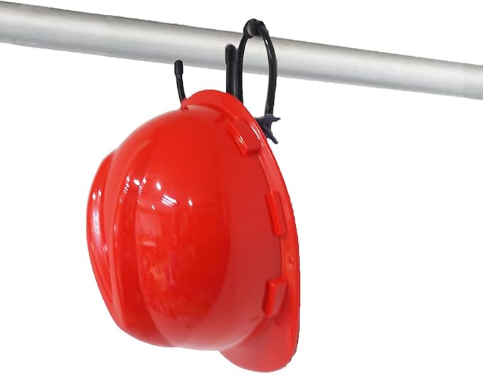（ Upgraded ） Flexible Over The Car Seat Hard Hat Rack Holder - Portable Helmet Hanger Rack Hook for Coats, Hats, Caps, Safety Helmet, Fire Helmet, Motorcycle Helmet — 2/PK- No Helmet