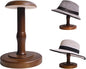 CHADWICK Vintage Style Hat Rack Stand, Rustic Brown Hat Display Stand Wood, Hat Rack Tabletop Cap Organizer and Display Rack