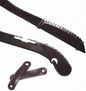 Black Rubber Non-Slip Hanger Strips, Pack of (100)