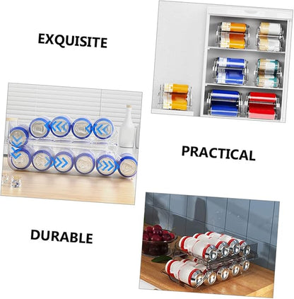 MAGICLULU Fridge Drink Organizer Can Storage Soda Can Holder Beverage Storage Box