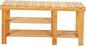 None/Brand Bamboo Shoe Rack with Storage Shelf, Three-Layer Wooden Shoe Rack, can Hold 551 pounds, Very Suitable for Corridor, Bathroom, Living Room and Corridor Entrance (Wood Color(Boots Version))