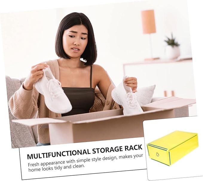 Drawer Shoe Box Set 5 Pack Sneaker Storage Dividers Storage Drawers Transparent Plastic Organizer