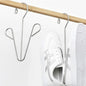 HERCHR 5 Pack Shoes Hangers Hanging Drying Rack, Hanging Shoe Organizers Shoe Hooks for Closet Organizer Storage(Silver)