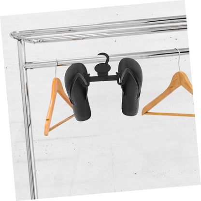 Alipis 30pcs Retractable Slipper Hooks Space-Saving Hanger Space Saver for Closet No Slip Hangers for Slippers Shoes Multi-Functional Hanging Organizer for Drying Rack