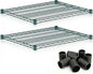 2 Pack Green Additional Wire Shelf for 24"x30" NSF Shelving Units, Replacement Shelves for Wire Rack