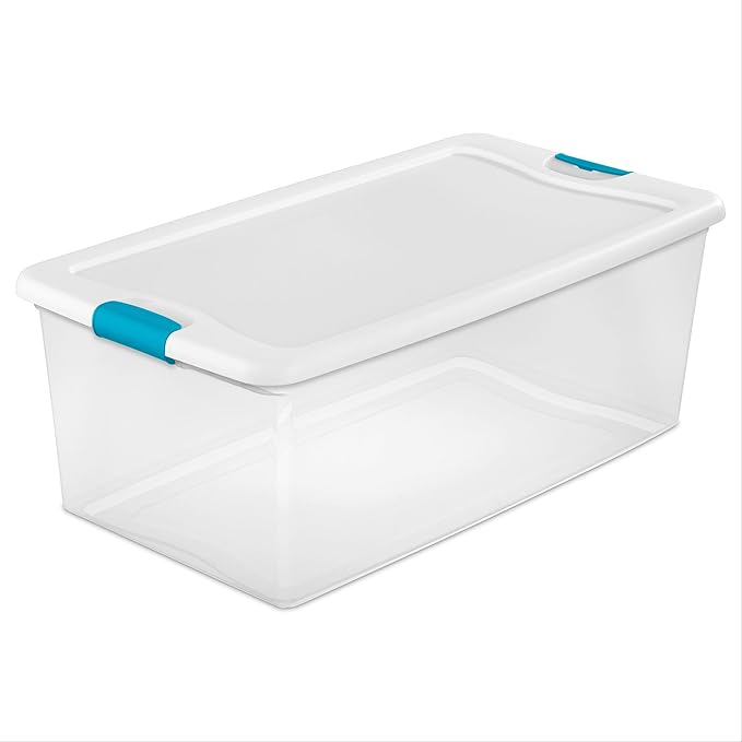 LoKii Clear Latching Storage Box - 106 Quart