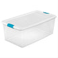 LoKii Clear Latching Storage Box - 106 Quart