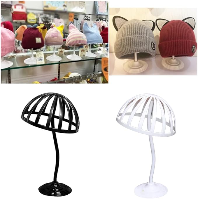 A Freestanding Wigs Hat Cap Storage Display Holder Rack Dryer Stand Organizer Mannequin for Head Model